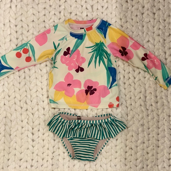 Tea Collection Swim Tea Floral Rash Guard Swim Set 218m Poshmark